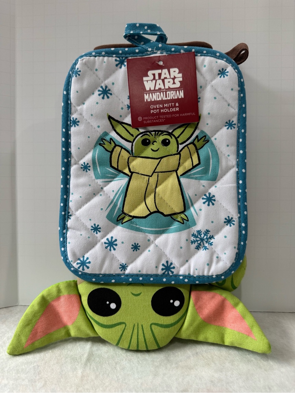 Star Wars Mandalorian Kitchen Oven Mitt & Pot Holder - Holiday